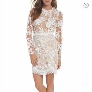 ML Monique Lhuillier Lace Cocktail Dress
